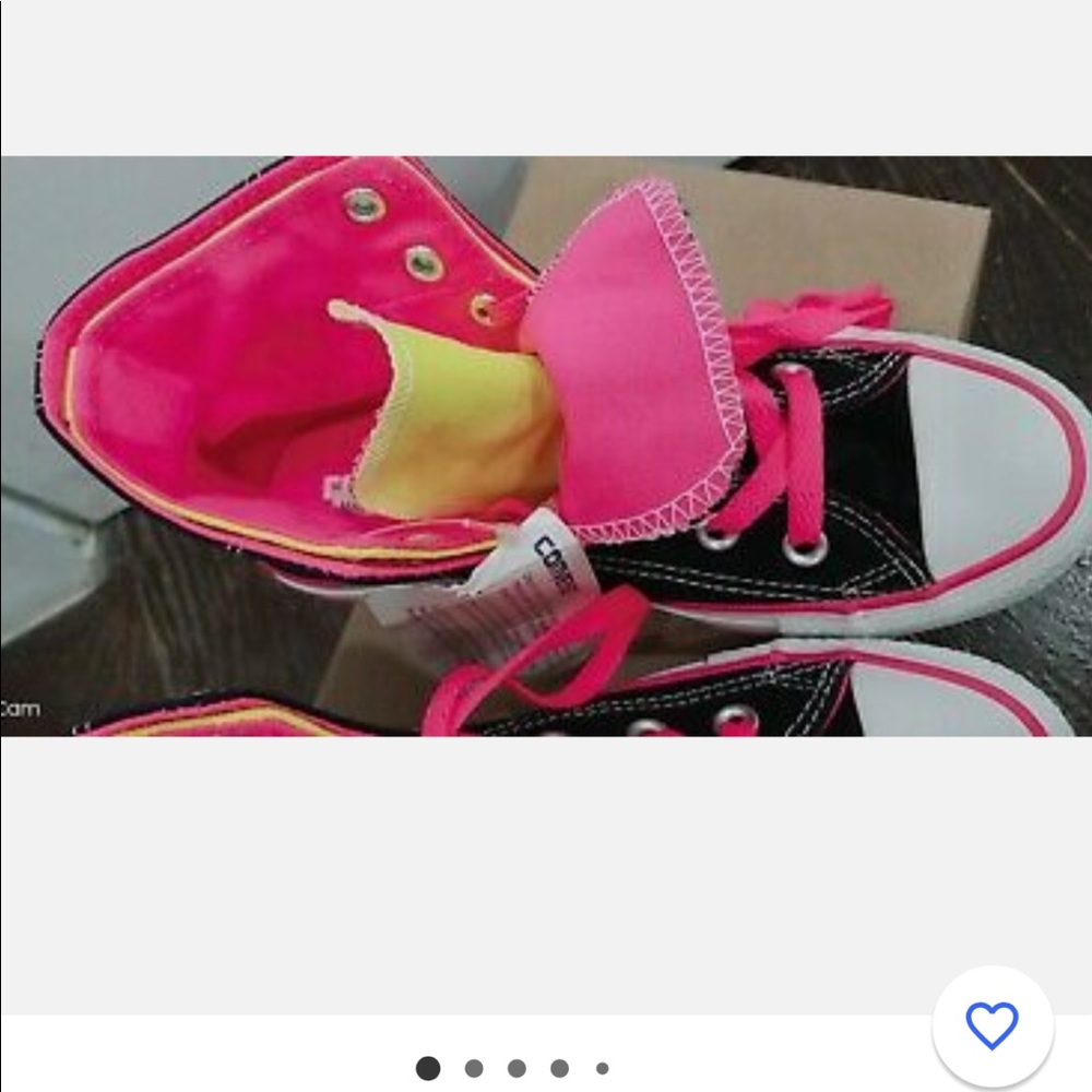 Chuck Taylor converse double tongue high top . Size 9